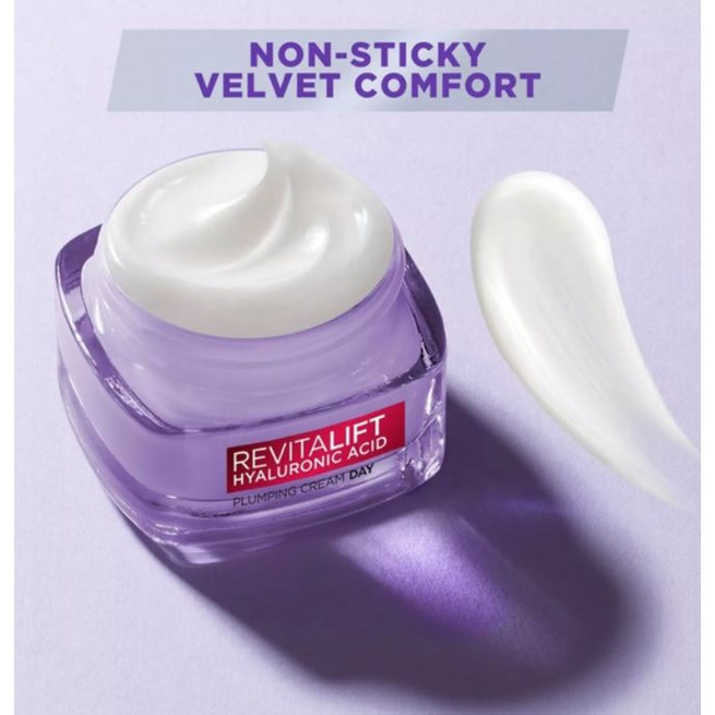 ☘️Yuri Kosmetik☘️ Loreal Revitalift Hyaluronic Acid Plumping Cream Day 50ml