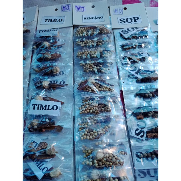 

[READY] Paket Bumbu Mini Praktis Kare Tongseng Soto Timlo Rendang SOP Opor Gule Rica