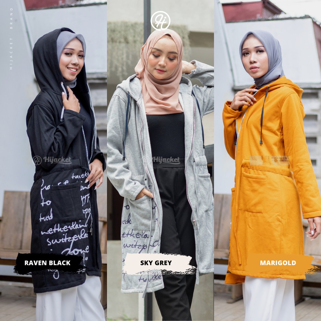 Hijacket Urbanashion Series Origilal Jaket Hijabers Bahan Premium Fleece yang 