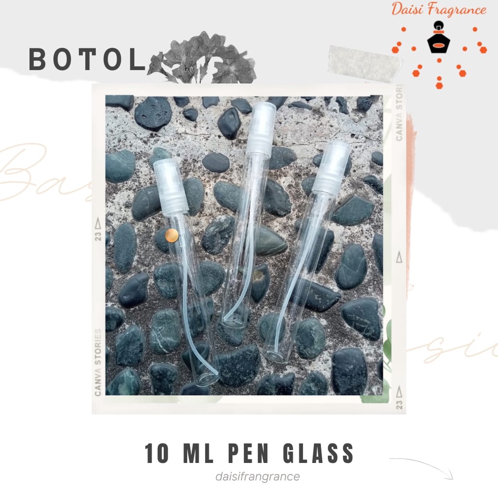 BOTOL PARFUM SPRAY PEN GLASS 10 ML | BOTOL KACA | BOTOL