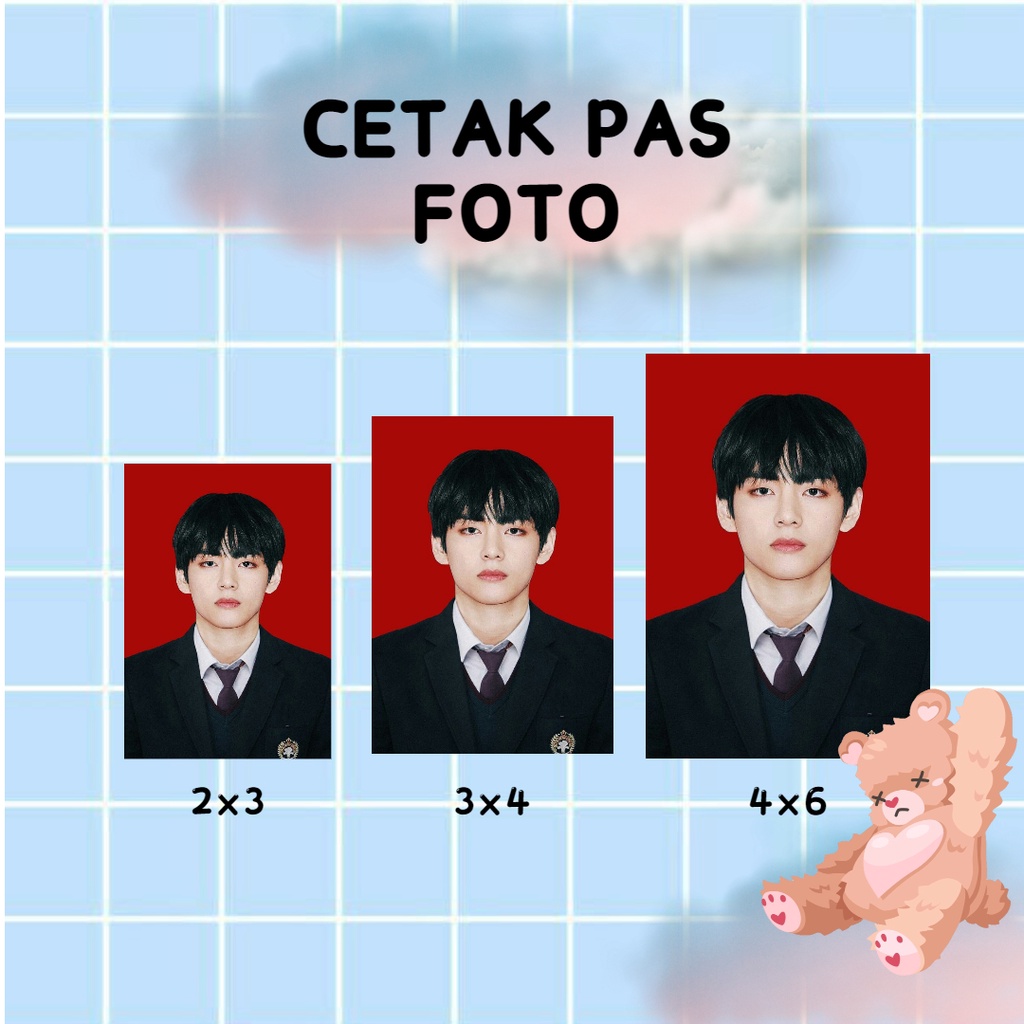 NF Cetak pasfoto express / cuci cetak foto kertas foto asli