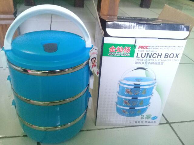 Rantang 3 Susun / Kotak Makan / Rantang Stainless 3 Susun 2100 Ml / Lunch Box