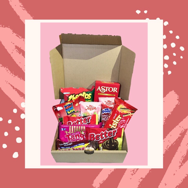 

SNACK BOX HADIAH UNTUK WISUDA, SIDANG, ULANG TAHUN, ANNIVERSARY