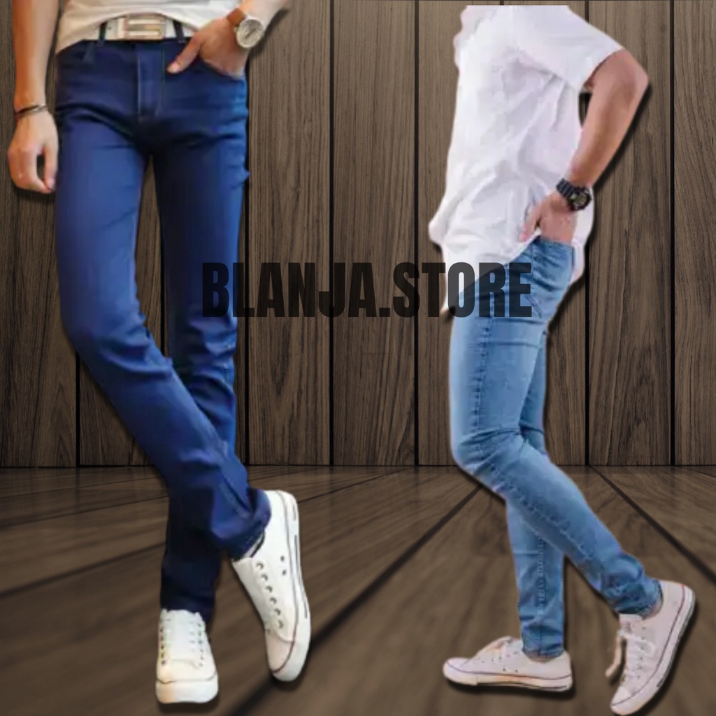 Celana Levis Pria Panjang Jeans Jins Jin Lepis Hitam Cowok Laki Laki Pria Murah Sirwal Dewasa