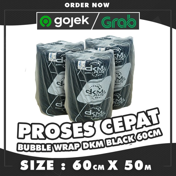 

BUBBLE WRAP MURAH ROLL 60CM X 50 METER PUTIH BUBLE WRAP - DKM - DKM Hitam 60