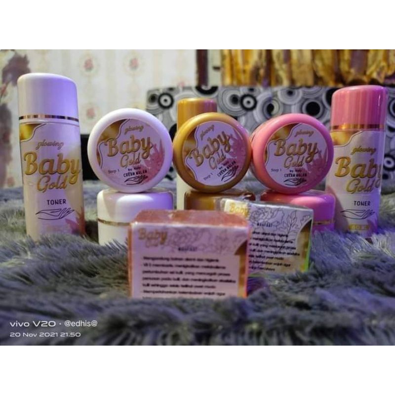 CREAM BABYGOLD // CREAM PEMUTIH WAJAH // SKINCARE VIRAL