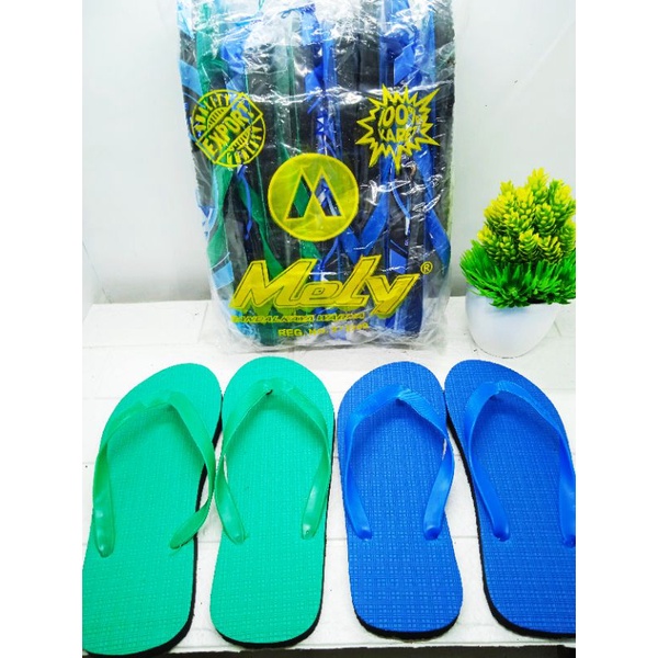 GROSIR 6 PASANG SANDAL JEPIT MELY UKURAN 10/10,5