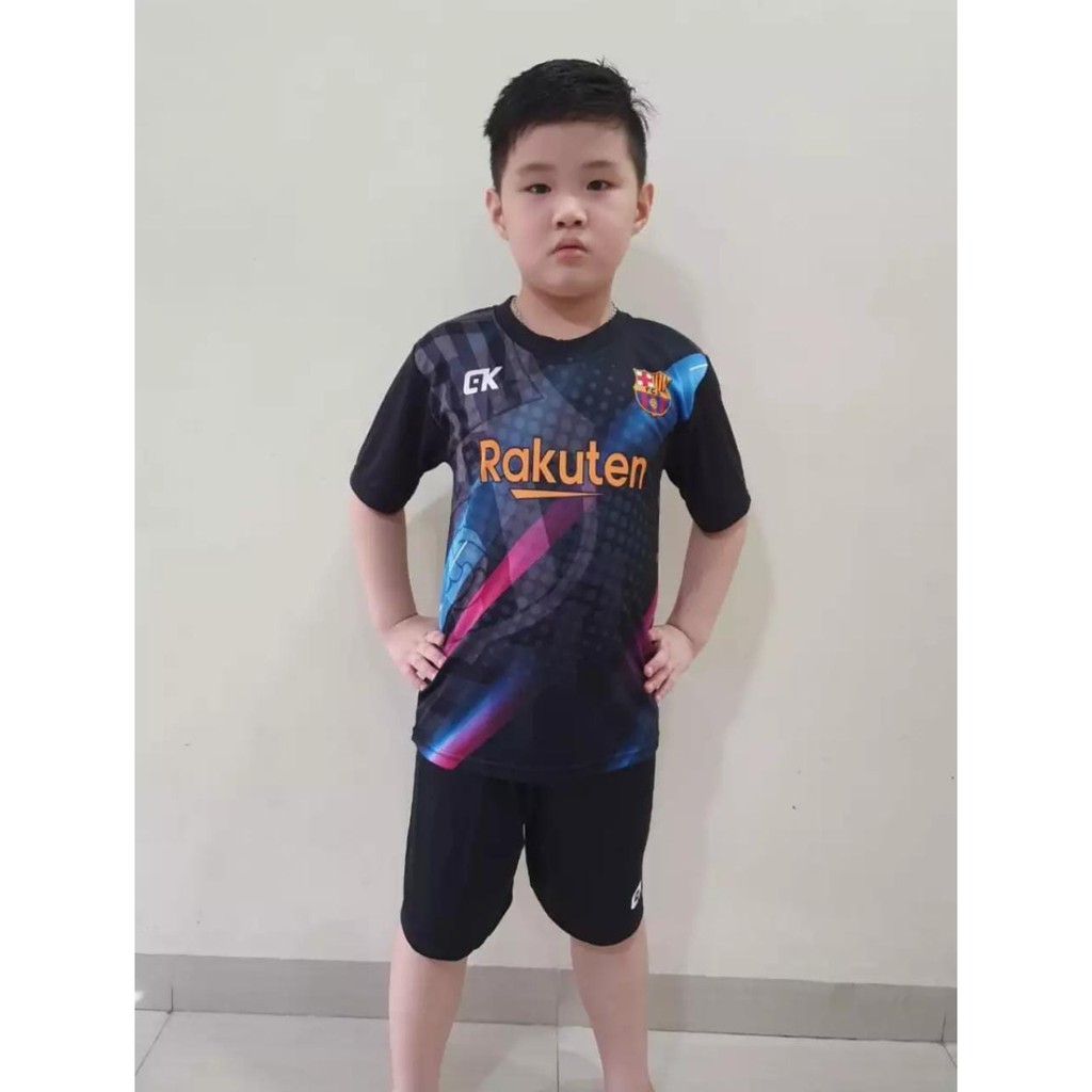 SETELAN BAJU BOLA ANAK SETELAN KAOS BOLA ANAK SML/BARCA