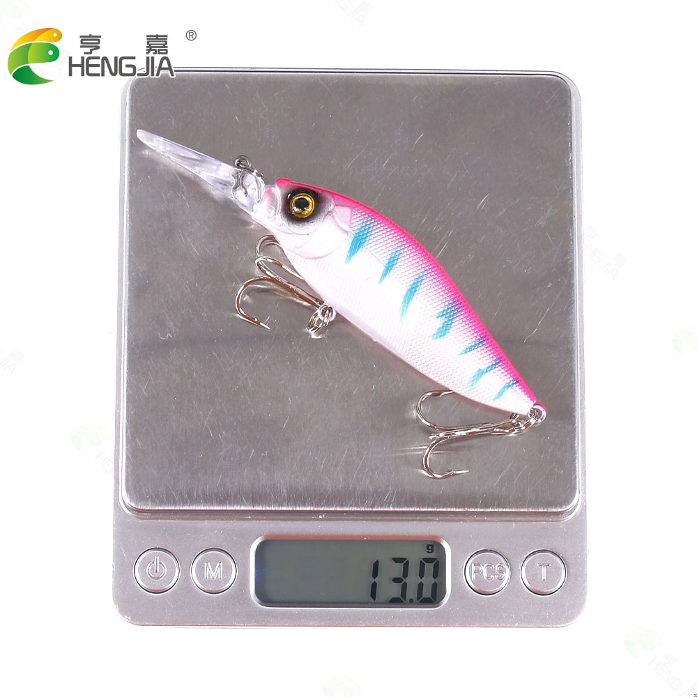 Hengjia 1pc Umpan Pancing Tiruan Bentuk Ikan Kecil Bermata 3d Bahan Plastik Abs 11cm 11.7g