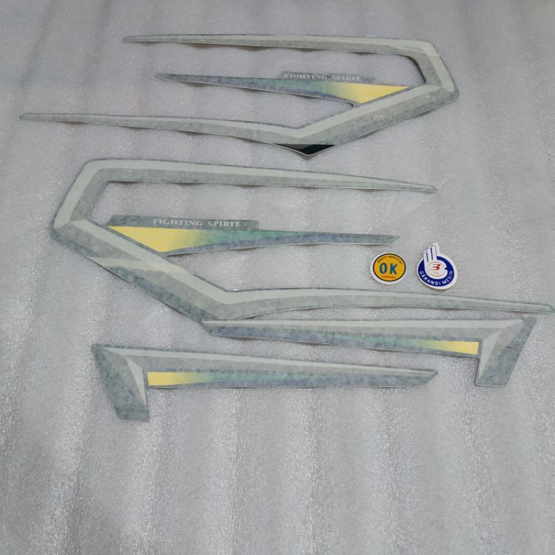 Stiker sticker Stripping striping graphic Yamaha RX king 2000 2001 original ori Hijau