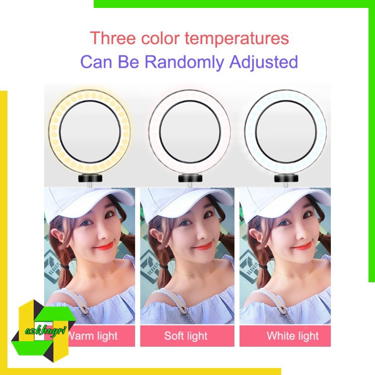 LED Ring Light Dimmable 5500K Lamp Photography Camera Photo Studio