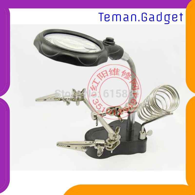 TG-DE136 Taffware Alat Pegangan Solder Helping Hand dan Kaca Pembesar - TE-801