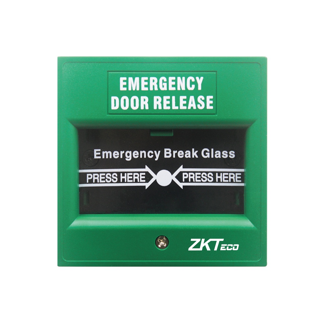 ZKTeco Emergency BreakGlass Fire alarm Break Glass Pelepas pintu darurat untuk Pintu Keluar dan Pintu Darurat- ZKABK900A