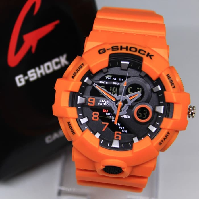 JAM TANGAN PRIA / COWOK G-SHOCK GS GA 720 ORANGE