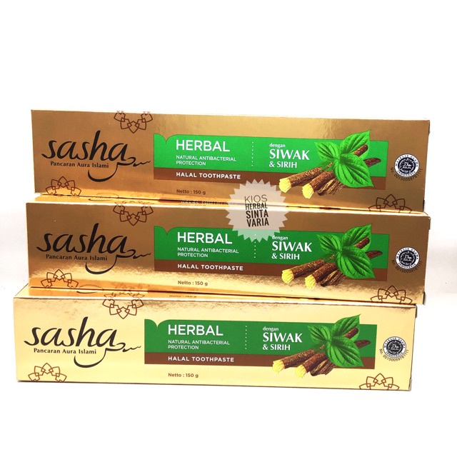 Sasha Pasta Gigi Herbal Antibacterial Siwak Sirih