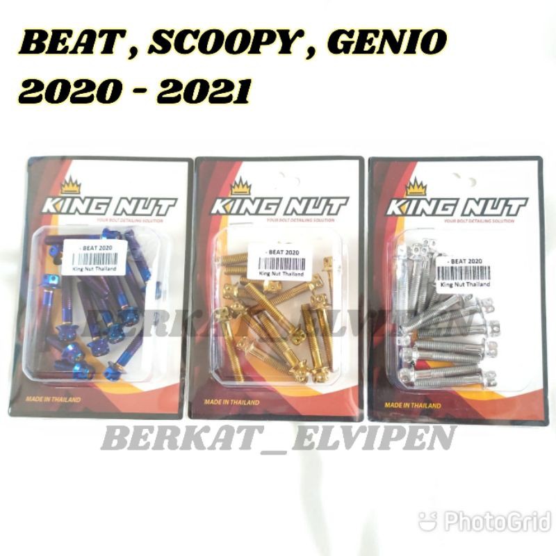 Baut Probolt Set CVT Beat Scoopy Genio 2020 Up Stainless Thailand