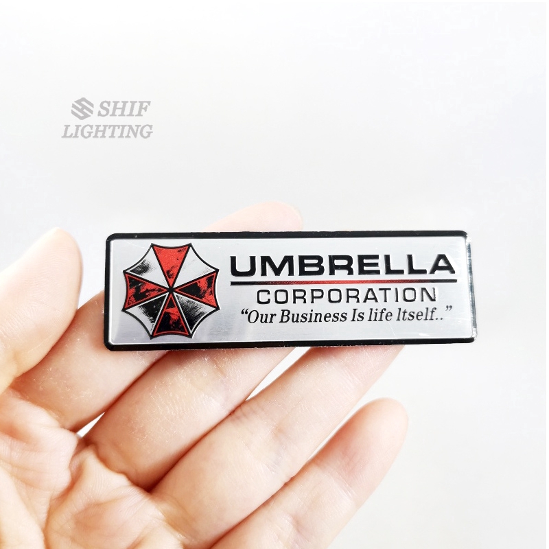 1pc Stiker Emblem Logo Umbrella Corporation Resident Evil Untuk Dekorasi Mobilmotor