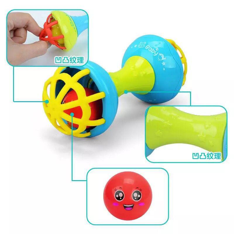 MAINAN KERINCINGAN LIVELY BABY /STICK BUNYI KERINCINGAN BABY SOFT TEETHER GIGITAN BAYI - BD