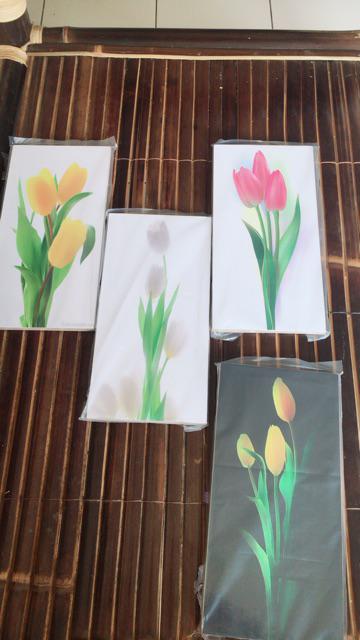 Poster Kayu Abstrak Vintage Bunga Tanaman Hiasan Dinding Dekorasi Rumah