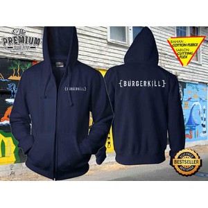 Jaket Sweater Zipper Band Burgerkill