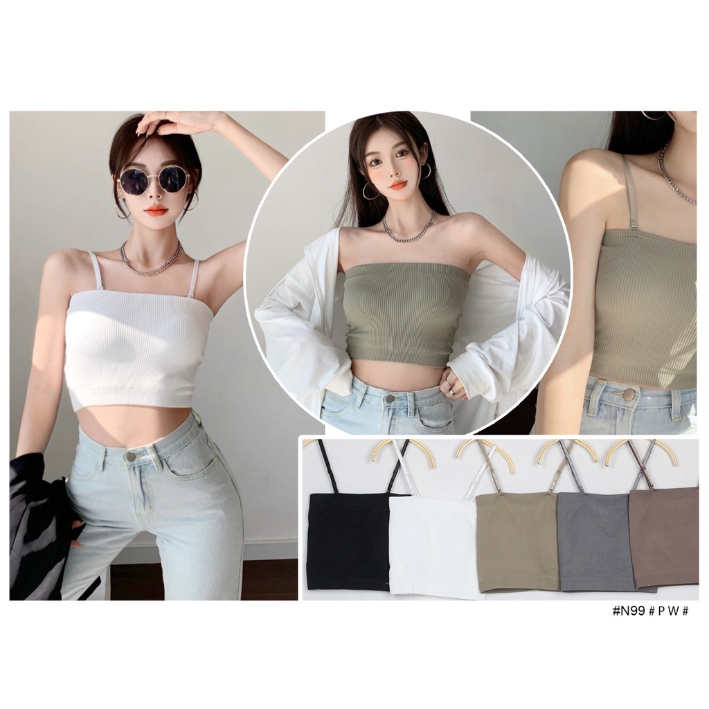 (COD) OH Fashion Jennie Tanktop Bra Kemben Korean Style #N99