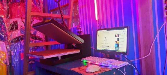 Mesin Press Kaos 38x38 Cm 900 Watt Press Baju Heat Press 38 X 38