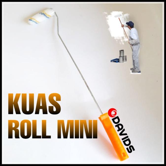 Kuas Roll Cat Mini / Kuas Roll Cat Kecil / Kuas Roll Kapal 4"