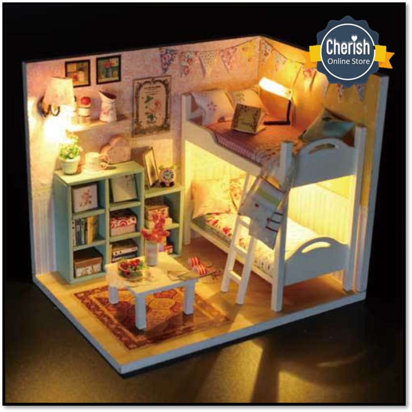 Kado Anak Mewah - Puzzle interior - Puzzle Furniture - Miniature Kamar - M020