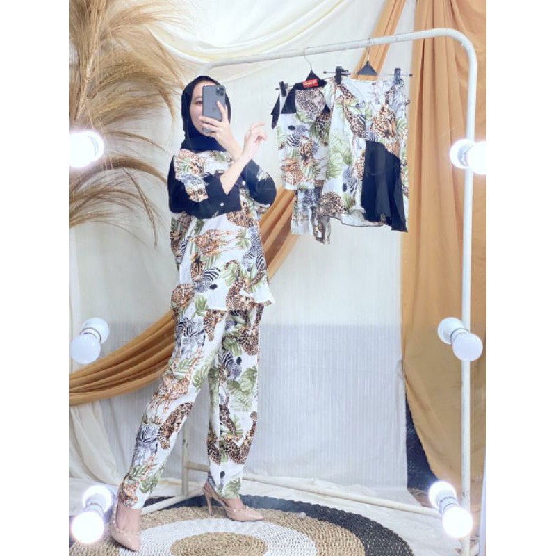 set baju mom pajamas dewasa couple sama dress anak cewek atau couple sama baju pajamas anak cowok