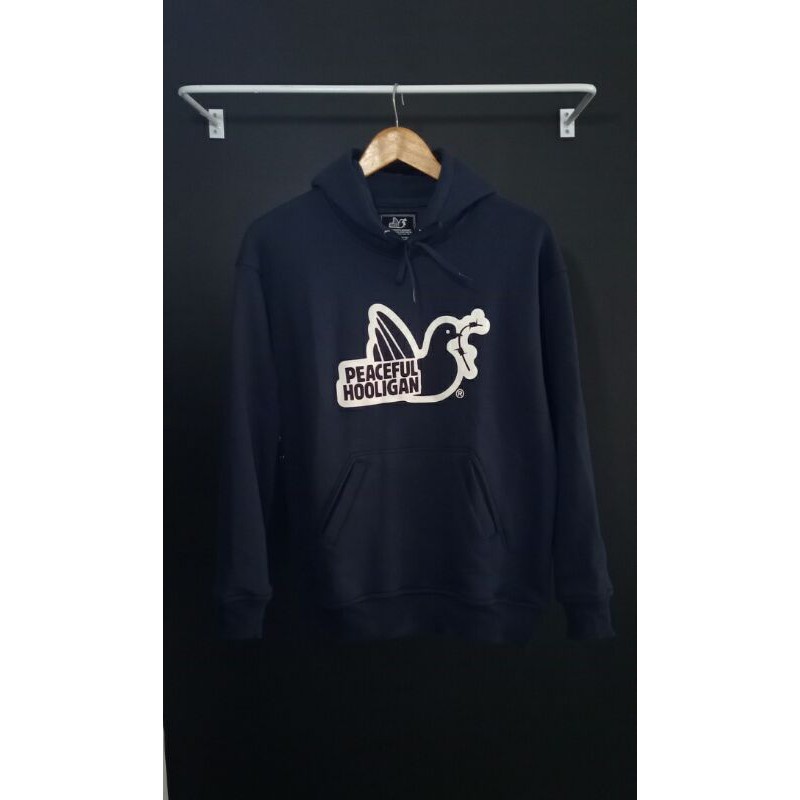 Hoodie Peaceful Hooligan Navy
