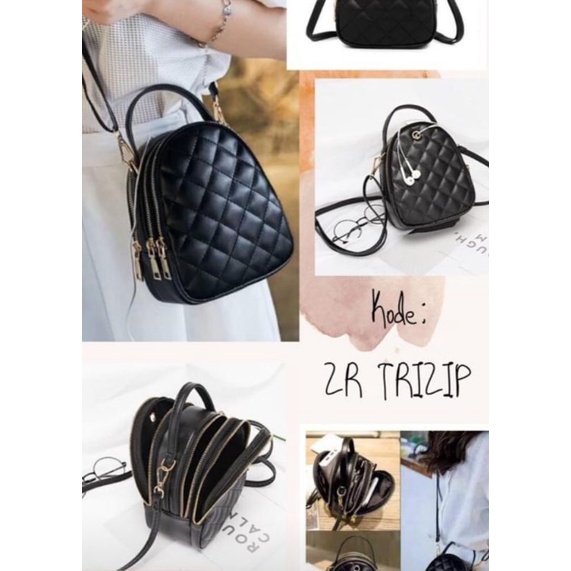 Tas slempang wanita, back pack zara, tas wanita simple mini