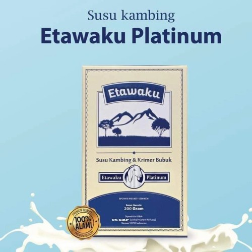 Susu Kambing Etawa Susu Kambing &amp; Krim Bubuk ETAWAKU Platinum -200 gram