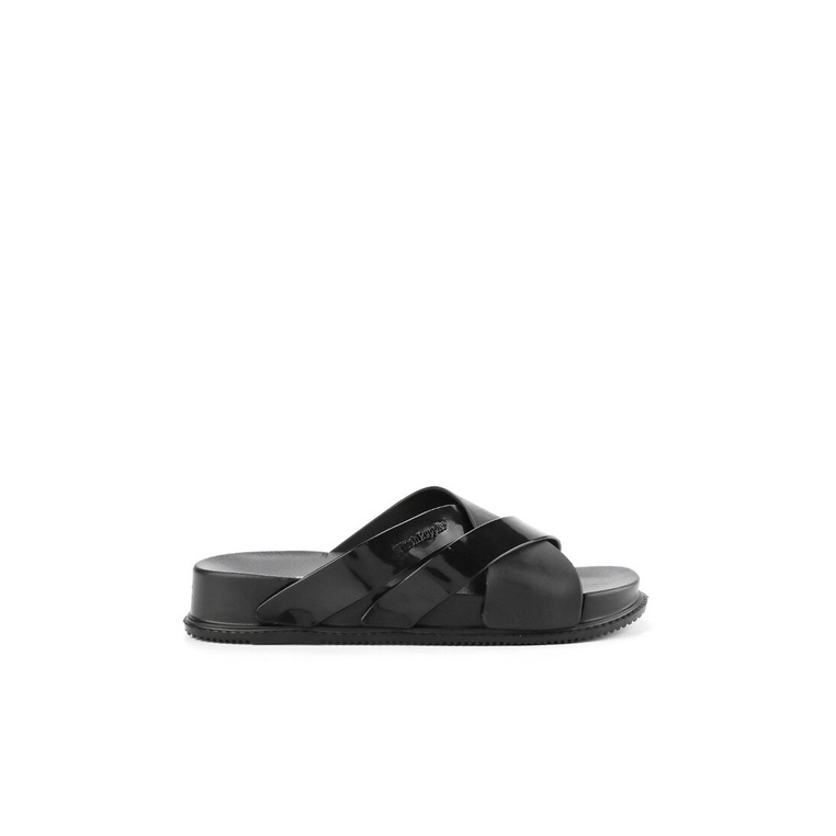 SANDAL SLIDE WANITA HUSH PUPPIES ORIGINAL CASUAL BRANDED BLACK HW26