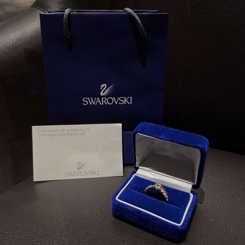 ready ina - swarovski ring cincin lengkap with box and bag cocok untuk kado pacar istri mama kakak a