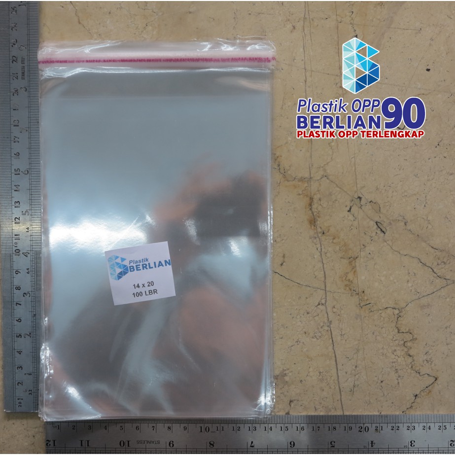 

14X20 CM PLASTIK OPP (SEAL/LEM) TEBAL 20 MIC ASLI / PLASTIK KEMASAN DVD / YASIN SIKU