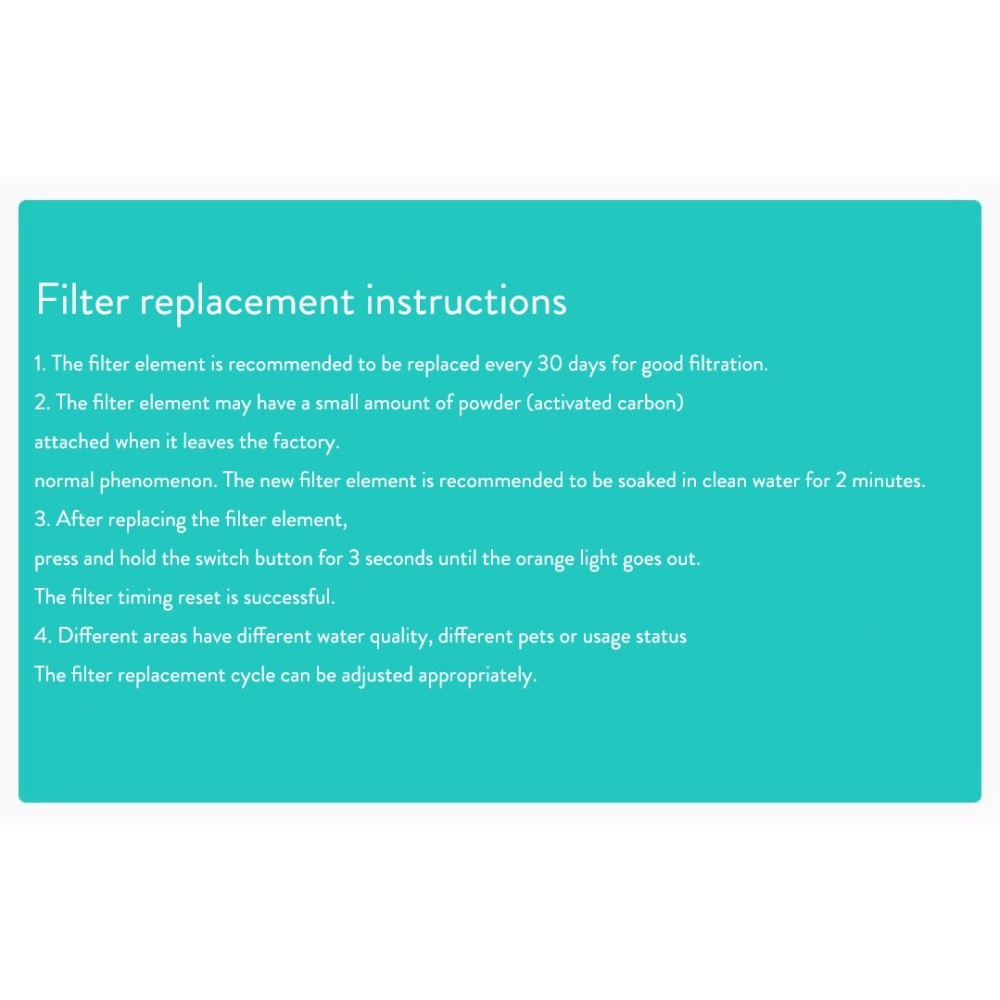 Replacement Filter for XIAOMI KITTEN PUPPY Pet Water Dispenser MG-WF001A - Isi 3pcs - READY STOCK!!!
