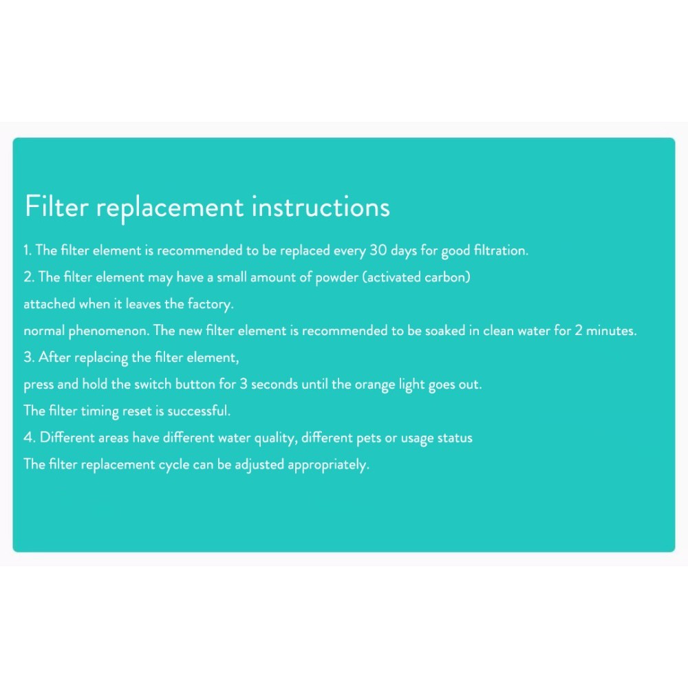 Replacement Filter for XIAOMI KITTEN PUPPY Pet Water Dispenser MG-WF001A - Isi 3pcs - READY STOCK!!!