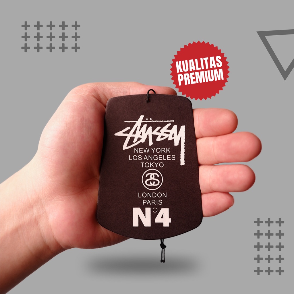 Parfum Pewangi Mobil Gantung Mewah Tahan Lama Kertas Refill - Pengharum Ruangan Premium - STUSSY AIR FRESHENER