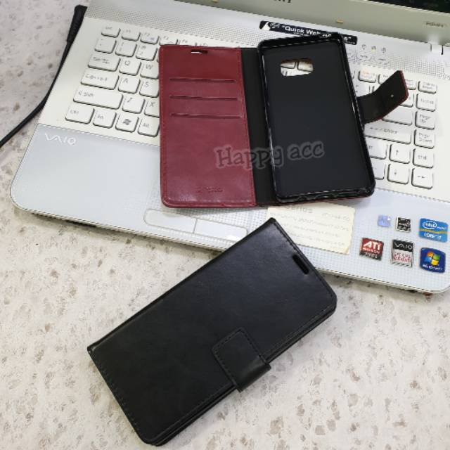 Flip Cover Samsung Note FE Fs Bluemoon Flip Cover Slot Kartu
