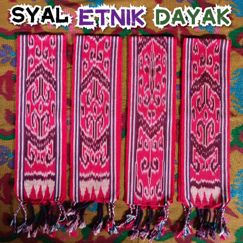 Syal Etnik Dayak Kalimantan, Kain tenun, Syal tenun