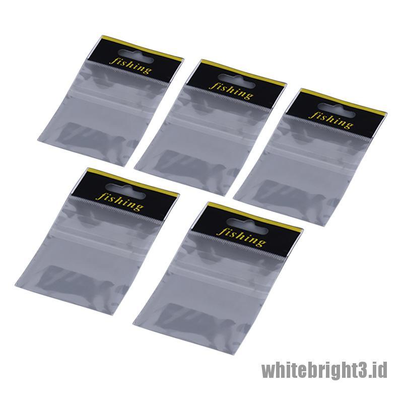 &lt; &lt; &gt; 100pcs Tas Penyimpanan Kail Pancing Ukuran Kecil Warna Putih