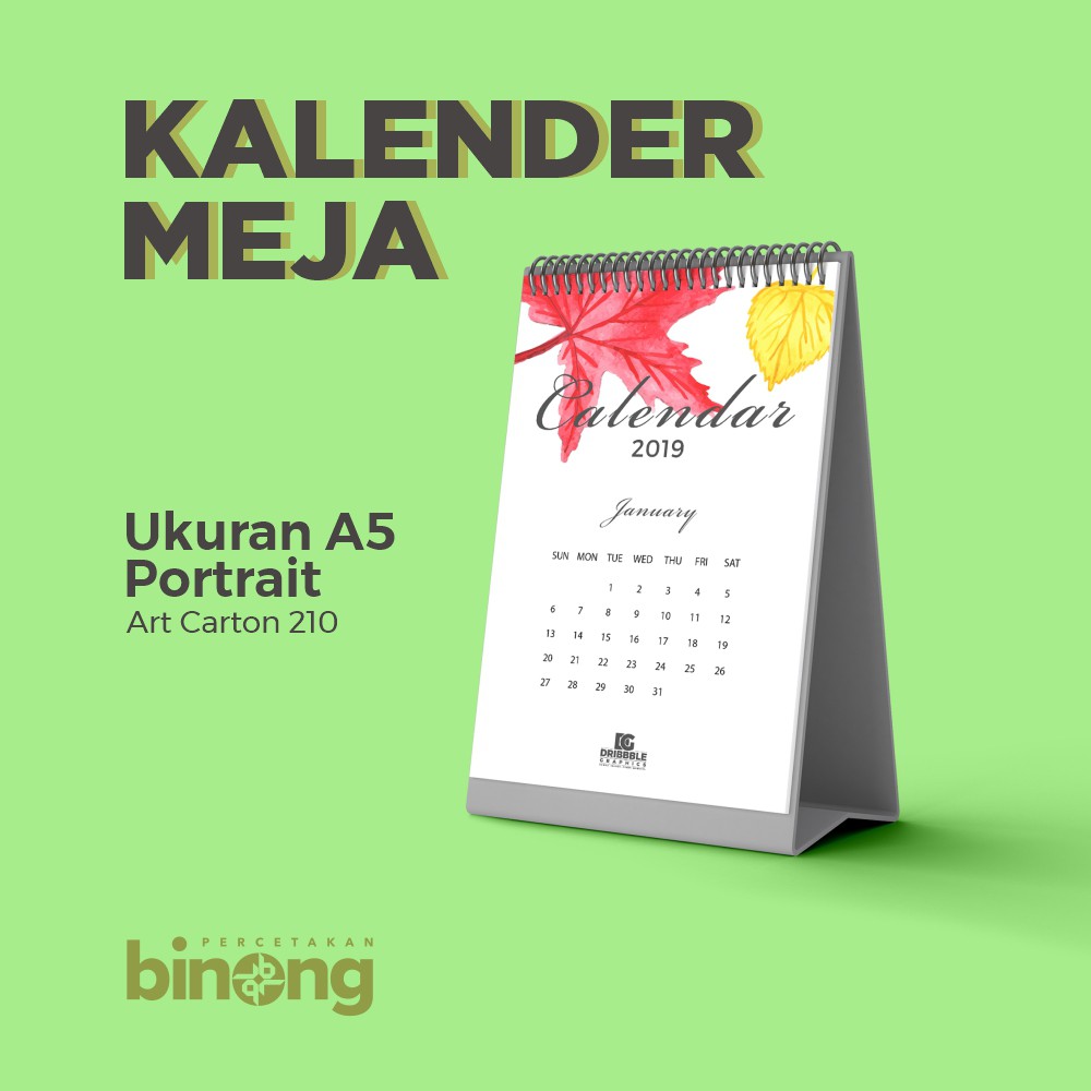 

Kalender Meja (Ukuran A5)