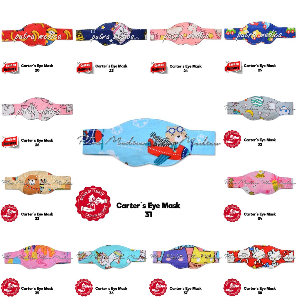 Carter's Star Eyemask Kacamata Jemur Bayi [Random] / Penutup Pelindung Mata Bayi