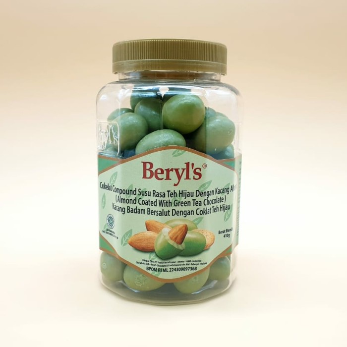 

Beryls Coklat Almond With Green Tea Jar 410G