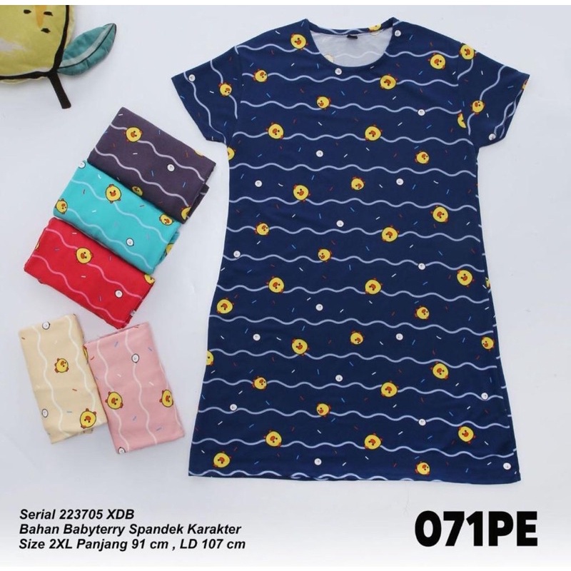 Daster Babyterry Spandek LD 107 | Lemone 071PE