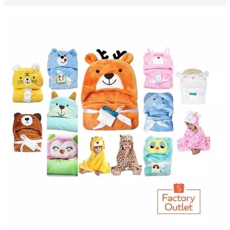 Selimut Bayi Topi Boneka 3D / Selimut Bayi Karakter Fleece selimut bayi animal