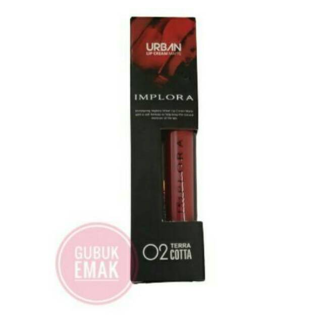 Implora No 2 Terra Cotta Lipcream Urban Lip Cream Terlaris Lipstik Matte Promo Lipstik Lip Tint Shopee Indonesia Lipstik implora no 2 harga