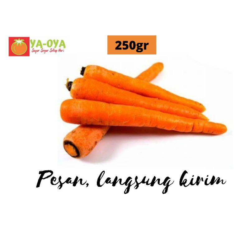 

WORTEL LOKAL 250gr-SAYUR SEGAR-INSTAN DELIVERY