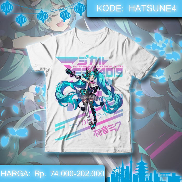 Baju Kaos Vocaloid - Hatsune Miku Magical Mirai 2019