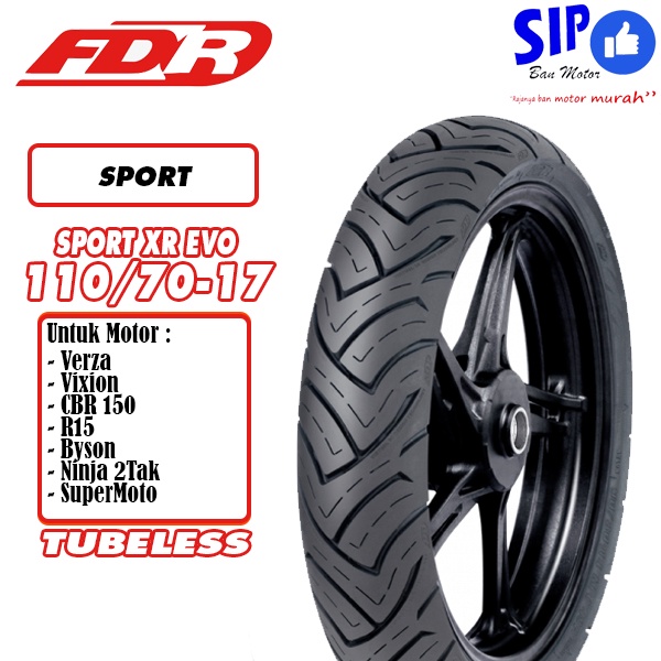 Ban motor sport FDR Sport XR Evo 110 70 17 tubeless